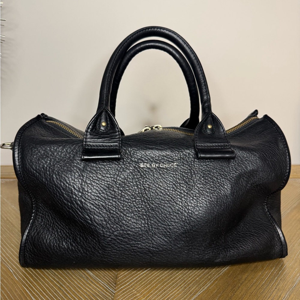 See By Chloe Black Leather Satchel